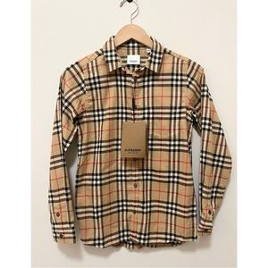 BURBERRY Kids Check Flannel Shirt
